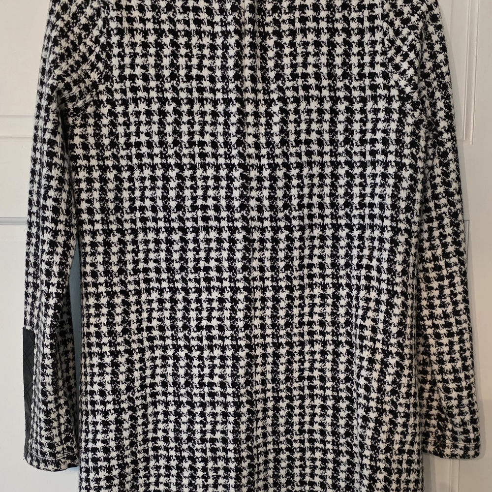 Tyler Boe Monochrome Houndstooth Long Sleeve Dress - Picture 5 of 6